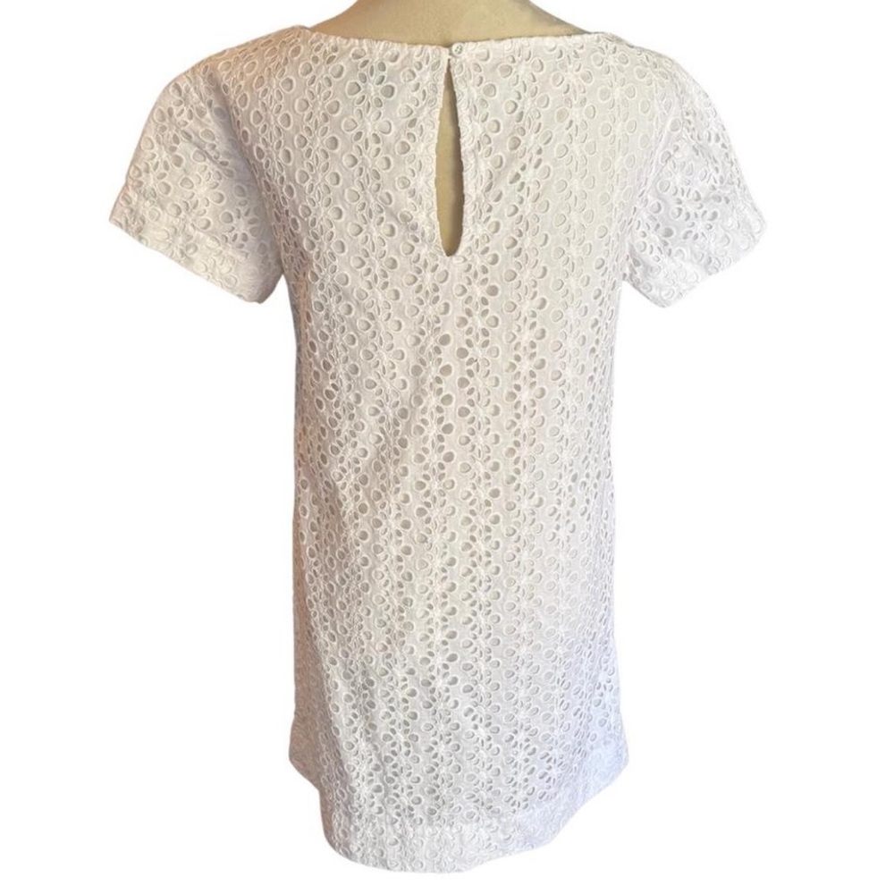 Kate Spade White Cotton Shift Dress - size 2 -  graduation appropriate - Picture 2 of 6